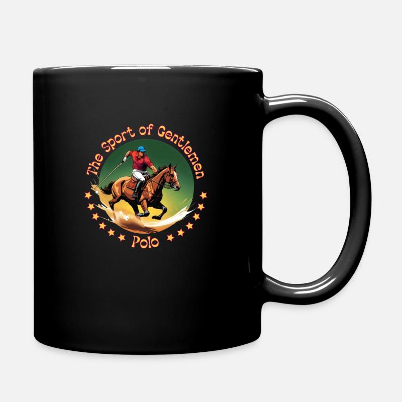 Polo Der Sport der Gentlemen - Tasse einfarbig - Schwarz
