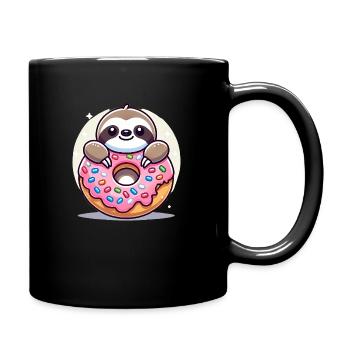 Paresseuse avec Donus, paresseux d’amour - Mug uni - noir - Droite