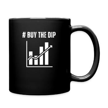 Buy the dip - Tasse einfarbig - Schwarz - Rechts