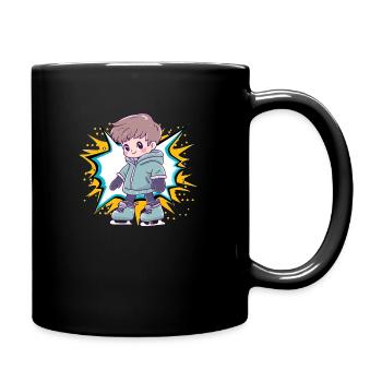 Patinage sur glace Patinage sur glace - Mug uni - noir - Droite