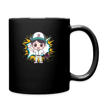 Baseball Baseball Bats - Full Colour Mug - black - Right