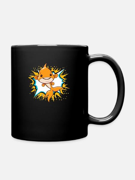 Fische Fischen - Tasse einfarbig - Schwarz