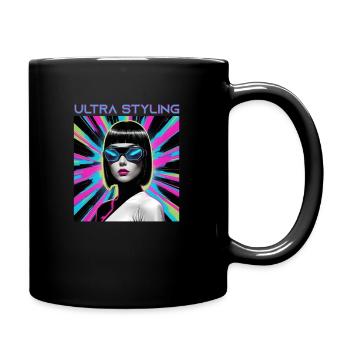 Ultra coiffage - Mug uni - noir - Droite