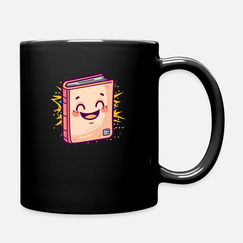 Lesen Leseratte - Tasse einfarbig - Schwarz