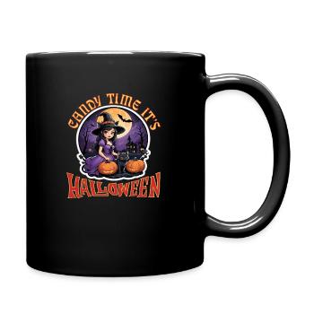 Candy time its Halloween - Full Colour Mug - black - Right