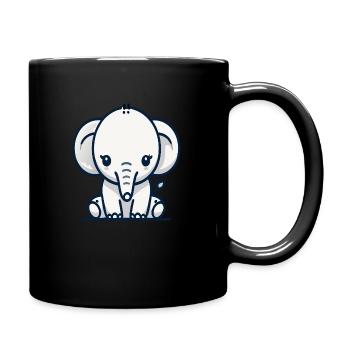 Elephant - Full Colour Mug - black - Right