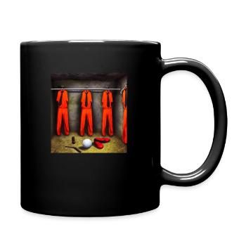 orange gulf suit fm 1 - Tasse einfarbig - Schwarz - Rechts