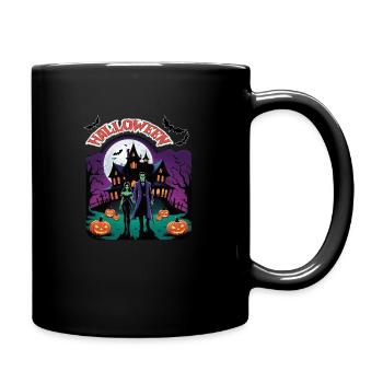 Halloween - Tasse einfarbig - Schwarz - Rechts
