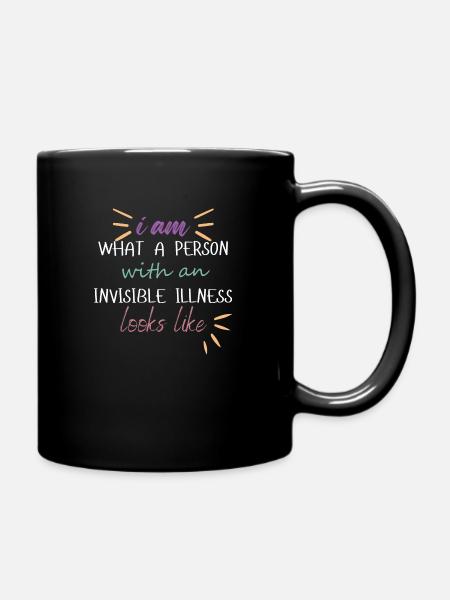 I am - light - Full Colour Mug - black