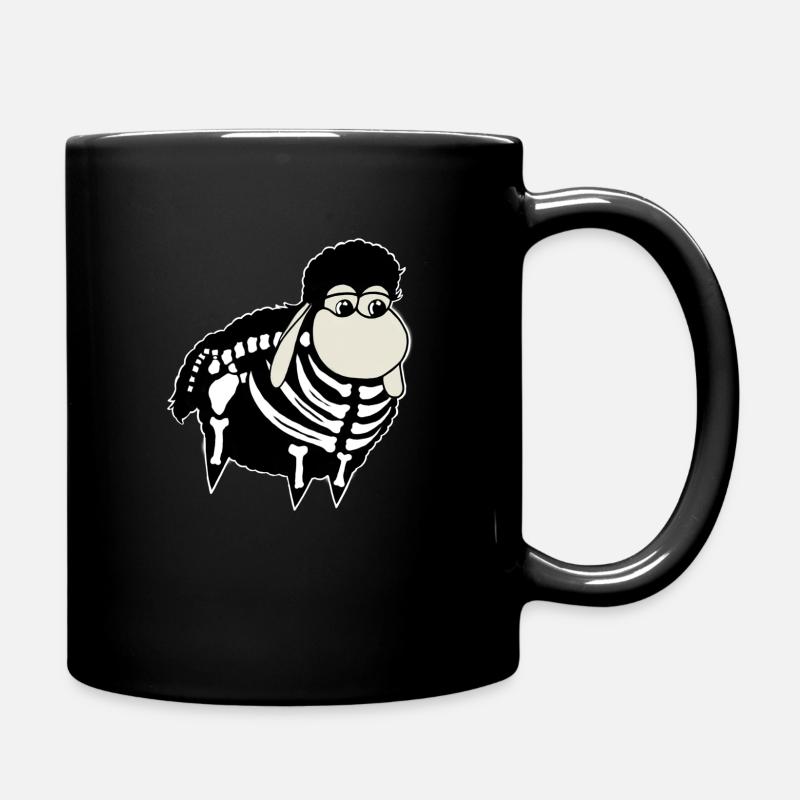 Wolly Sheepling Skeleton Gaming - Full Colour Mug - black