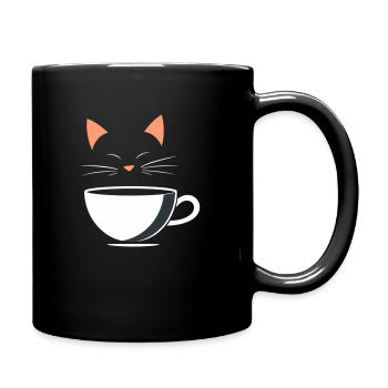 Café Kitty - Full Colour Mug - black - Right