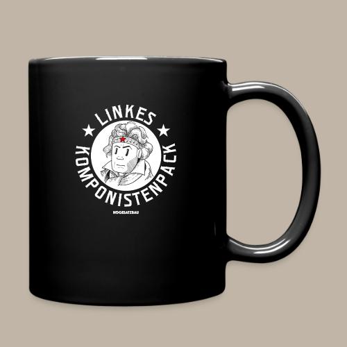 Linkes Komponistenpack auf dunkel - Tasse einfarbig