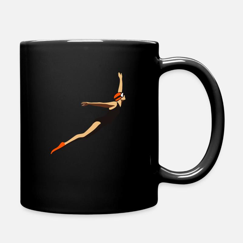 Schwimmen Swim - Full Colour Mug - black