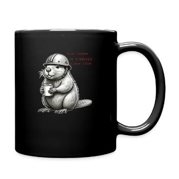 Bobr Helmet 2024 - Tasse einfarbig - Schwarz - Rechts