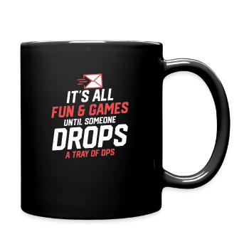C’est tout le plaisir et les jeux Courrier Employé de la poste - Mug uni - noir - Droite