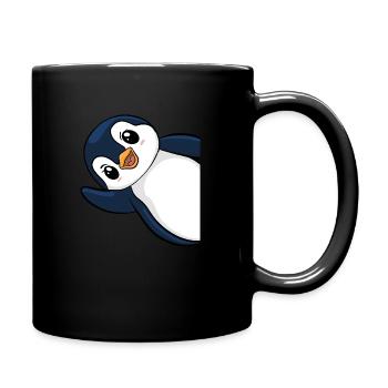 Mignon pingouin ondulant - Adorable ornithologue - Mug uni - noir - Droite