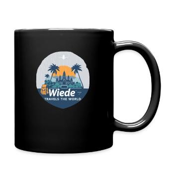 Wiede parcourt le monde – T-shirt logo - Mug uni - noir - Droite