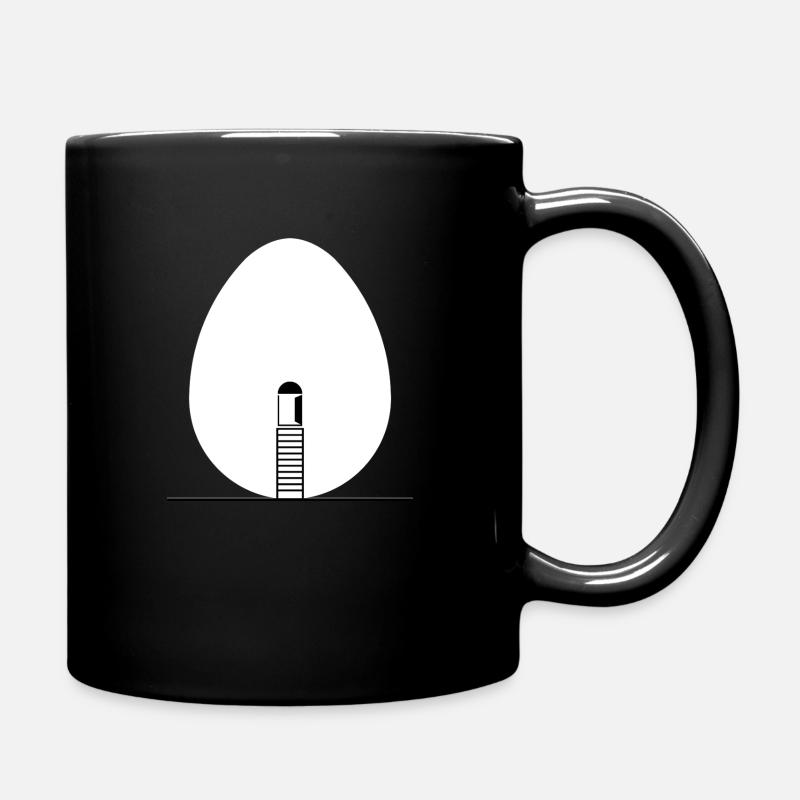 Egg Egg Egg - Full Colour Mug - black