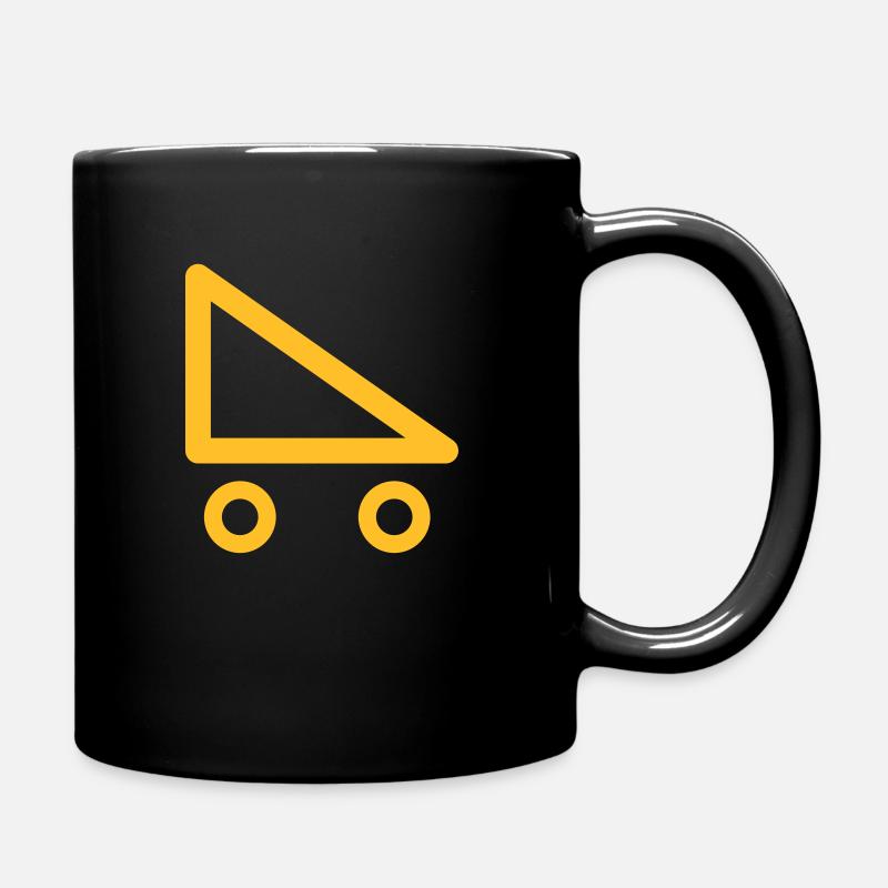 Roller Skate geometric line - Full Colour Mug - black