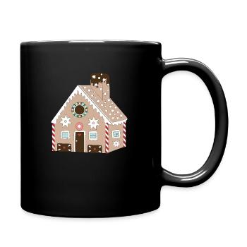 Maison en pain d’épices - Mug uni - noir - Droite