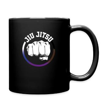 JiuJitsu/Fist Belt Colours - Tasse einfarbig - Schwarz - Rechts
