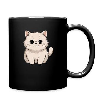 Chat persan - Mug uni - noir - Droite