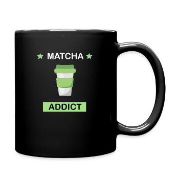 Matcha Addict - Tasse einfarbig - Schwarz - Rechts