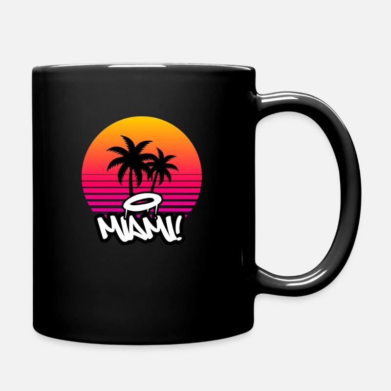 Miami Beach - Mug uni - noir