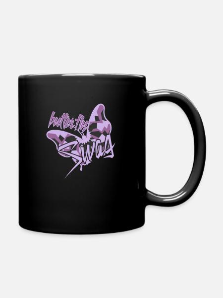 Butter fly - Mug uni - noir