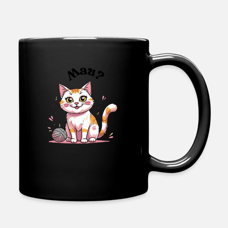 Mau? - Tasse einfarbig - Schwarz