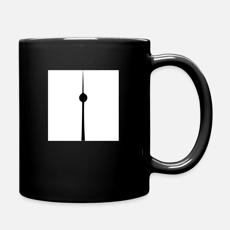 Berliner Fernsehturm - Tasse einfarbig - Schwarz