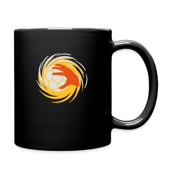 Handball Strudelhand - Tasse einfarbig - Schwarz - Rechts