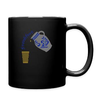 Frankfurter Bembel Design - Tasse einfarbig - Schwarz - Rechts