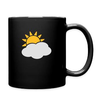 sonne_und_wolke - Full Colour Mug - black - Right