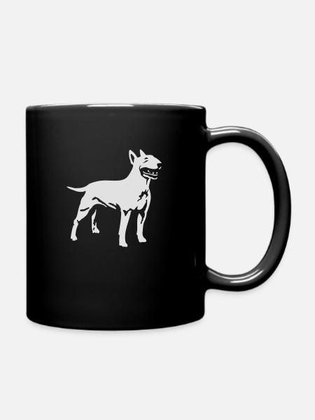 (93) Englischer Bullterrier - Tasse einfarbig - Schwarz