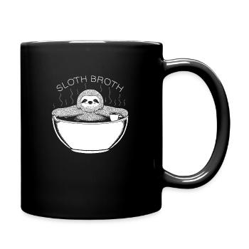 Sloth Broth - Tasse einfarbig - Schwarz - Rechts