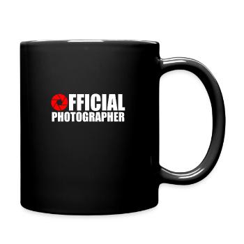 Offizieller Fotograf - Tasse einfarbig - Schwarz - Rechts