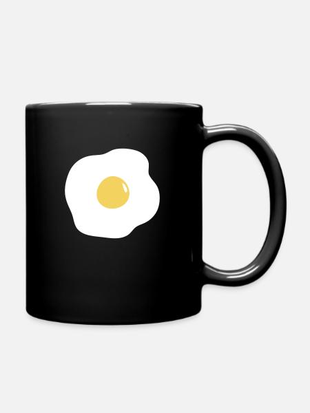 egg fried - Full Colour Mug - black