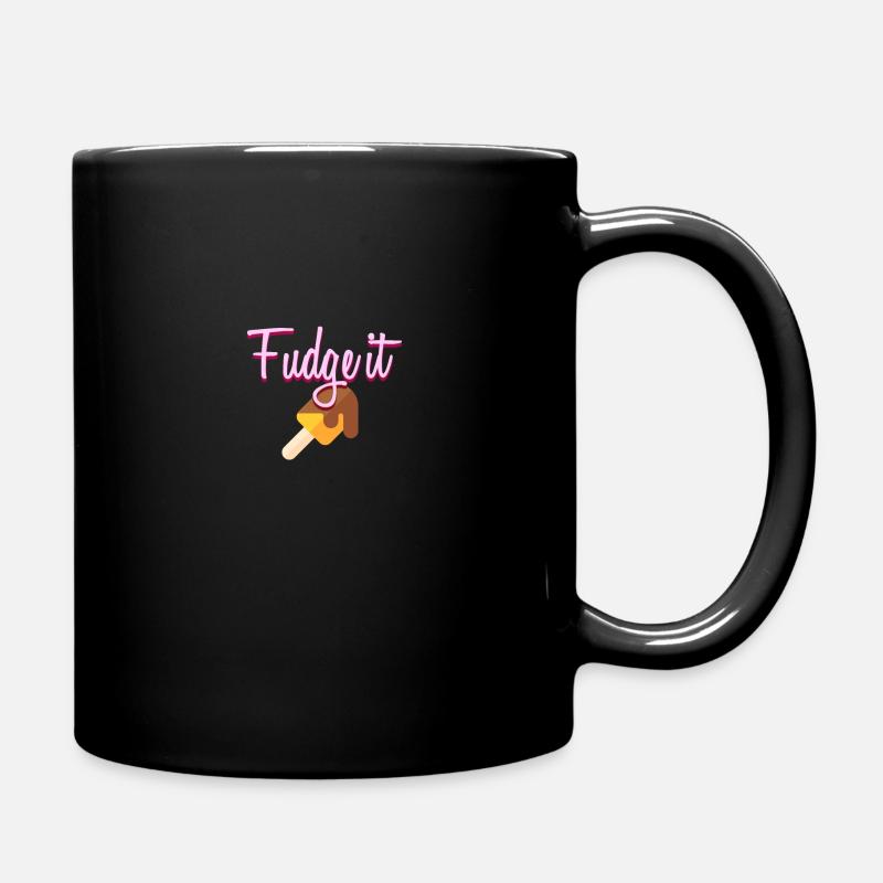 Fudge it - Full Colour Mug - black