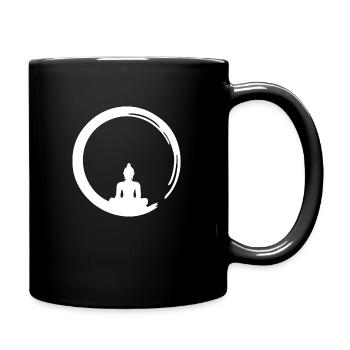 Bouddha, Méditation, Enso Zen Circle Yoga Symbole OM - Mug uni - noir - Droite
