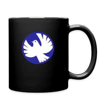 weltfrieden auf erden world peace on earth love137 - Tasse einfarbig - Schwarz - Rechts