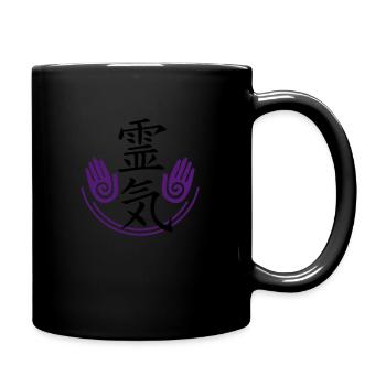 Reiki - Energy - Full Colour Mug - black - Right