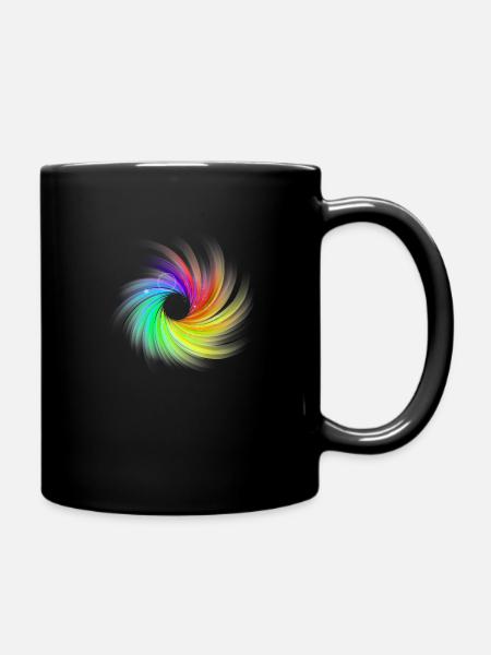 Swirl - Tasse einfarbig - Schwarz