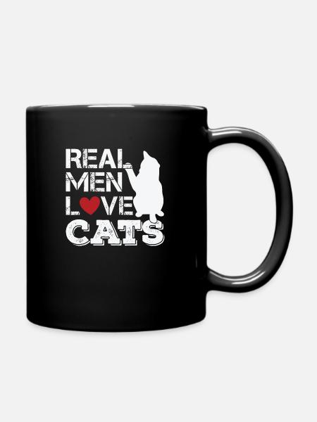 Funny cat - Full Colour Mug - black