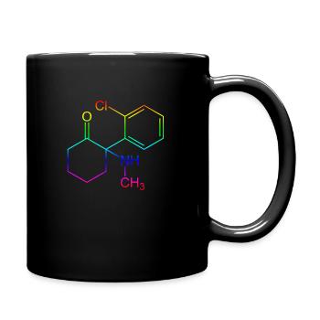 Ketamin Strukturformel - Tasse einfarbig - Schwarz - Rechts