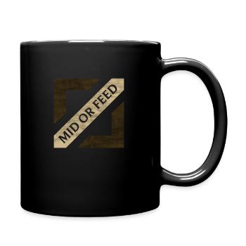 Mid or Feed - Tasse einfarbig - Schwarz - Rechts