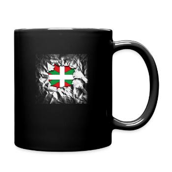 Baskische Land-Design 36 - Tasse einfarbig - Schwarz - Rechts