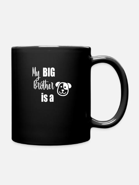 Hund Baby Babysprueche Kind lustige Sprüche Kinder - Tasse einfarbig - Schwarz