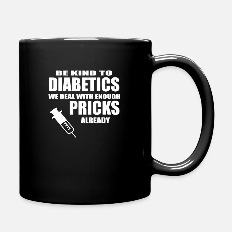 Diabetiker - Tasse einfarbig - Schwarz