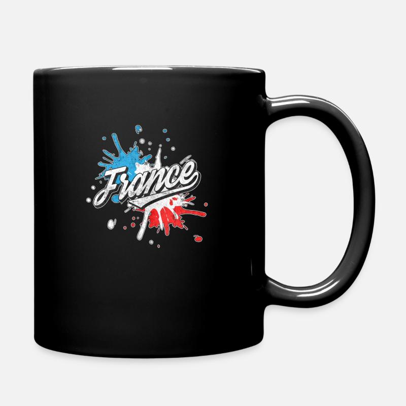 france - Tasse einfarbig - Schwarz